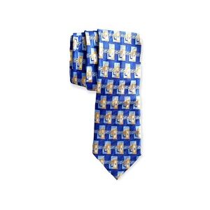 Valeriano Silk Neck Tie Blue Gold